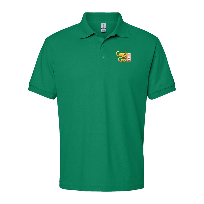 Men's Candy Crush Gildan Dry Blend Jersey Polo
