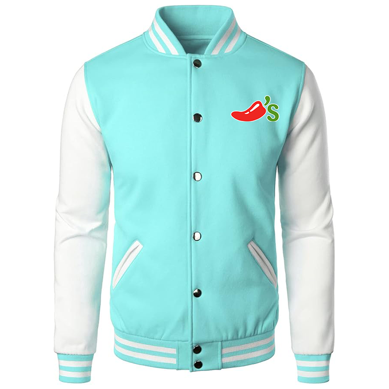 Men's Chilis Varsity Baseball Jacket Cotton Blend Letterman Jackets