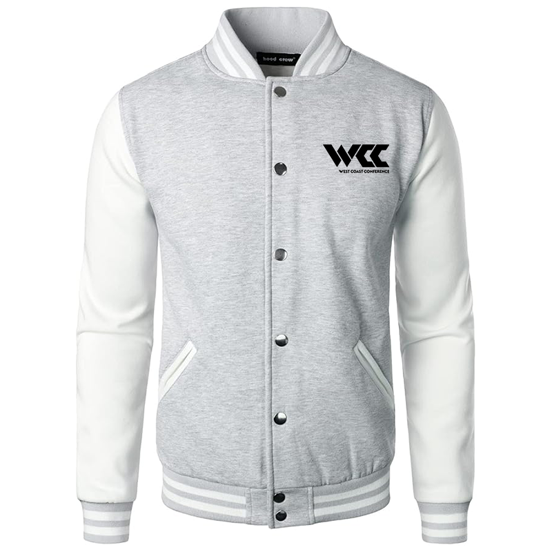 Men's West Coast Conference Varsity Baseball Jacket Cotton Blend Letterman Jackets