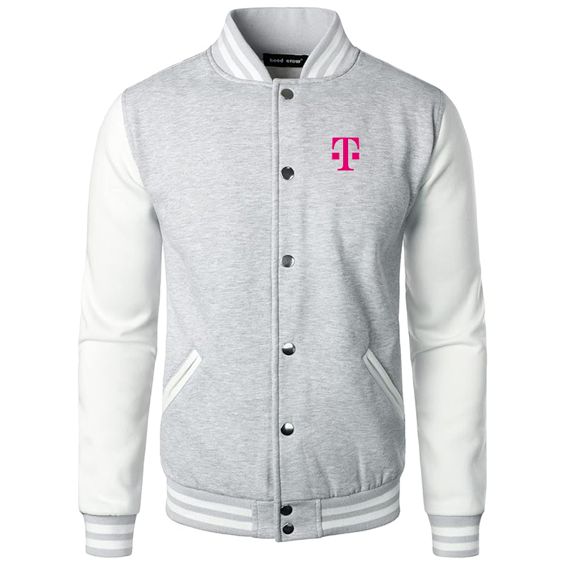 Men's T-Mobile Varsity Baseball Jacket Cotton Blend Letterman Jackets