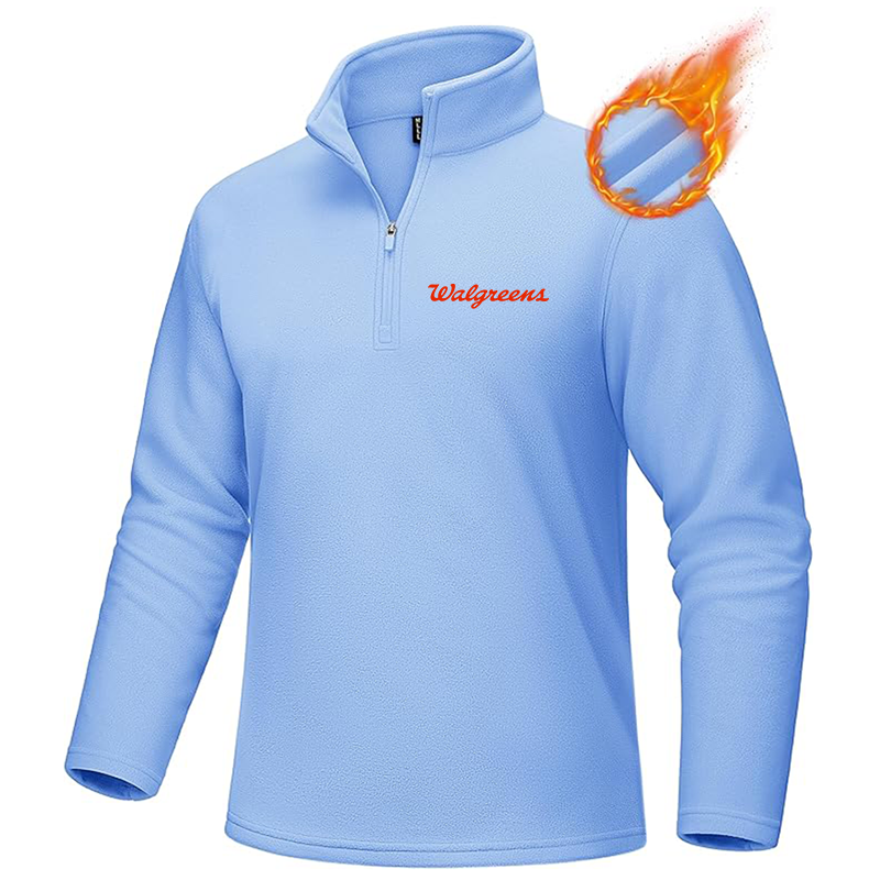 Men's Walgreens MAGCOMSEN Quarter-Zip Pullover Polar Fleece Sweatshirt Stand Collar Long Sleeve Shirt for Men Thermal Winter Fall