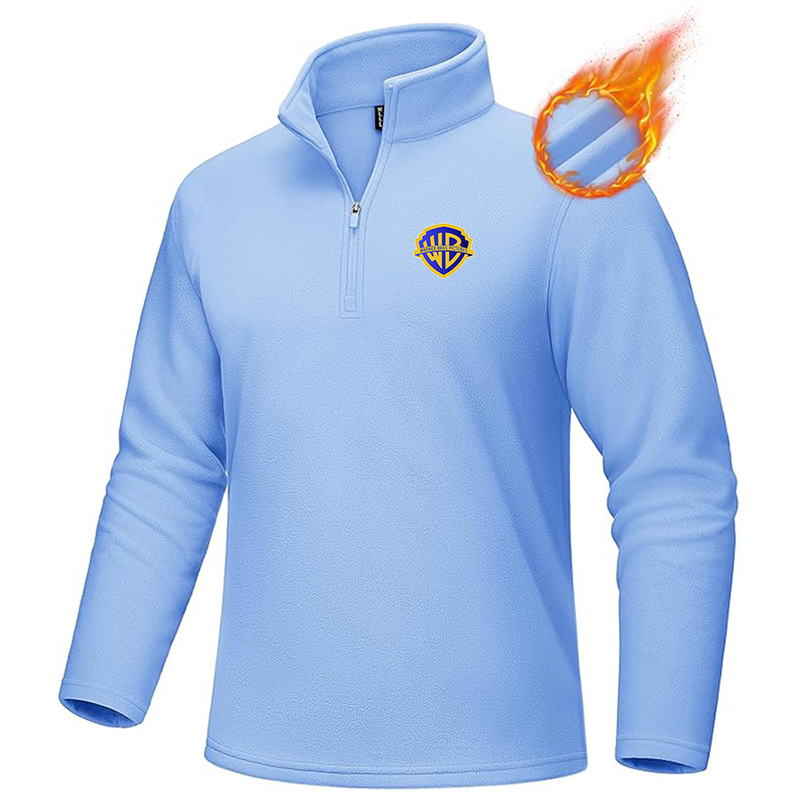Men's Warner Bros MAGCOMSEN Quarter-Zip Pullover Polar Fleece Sweatshirt Stand Collar Long Sleeve Shirt for Men Thermal Winter Fall