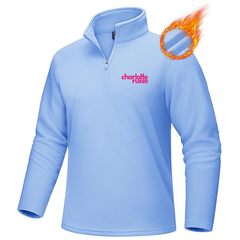Men's Charlotte Russe MAGCOMSEN Quarter-Zip Pullover Polar Fleece Sweatshirt Stand Collar Long Sleeve Shirt for Men Thermal Winter Fall