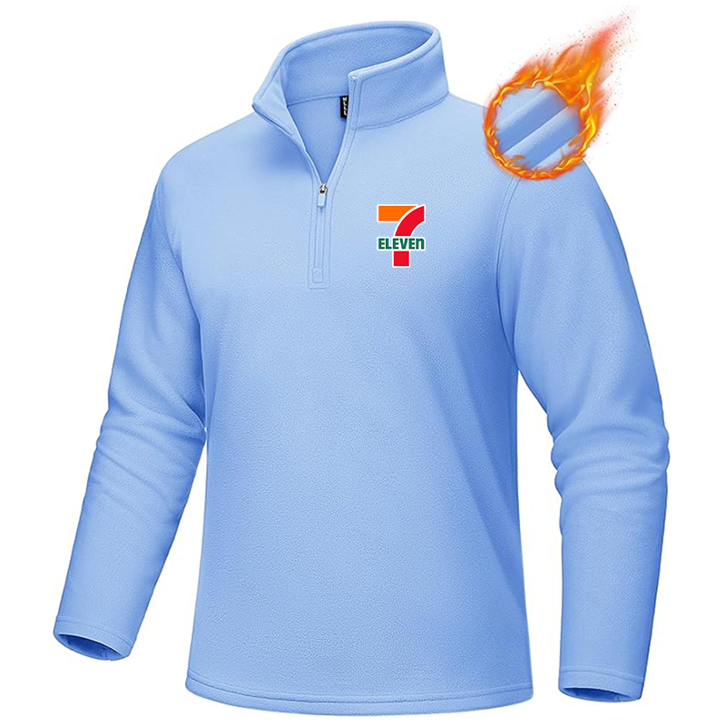 Men's 7-Eleven MAGCOMSEN Quarter-Zip Pullover Polar Fleece Sweatshirt Stand Collar Long Sleeve Shirt for Men Thermal Winter Fall