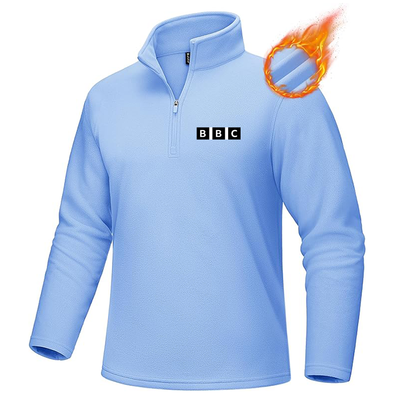 Men's BBC MAGCOMSEN Quarter-Zip Pullover Polar Fleece Sweatshirt Stand Collar Long Sleeve Shirt for Men Thermal Winter Fall