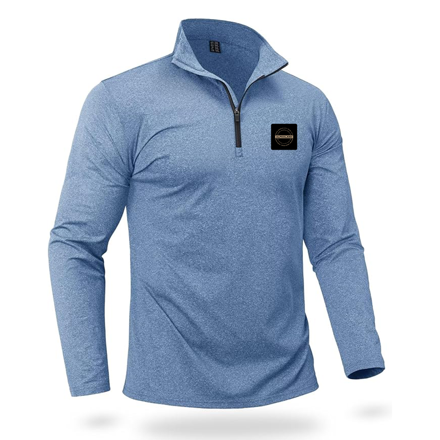 Men's Alphaland Quarter Zip Pullover Premium Fleece Lined Heather Long Sleeve Golf Shirts Midweight 1/4 Half Zip Sweatshirts