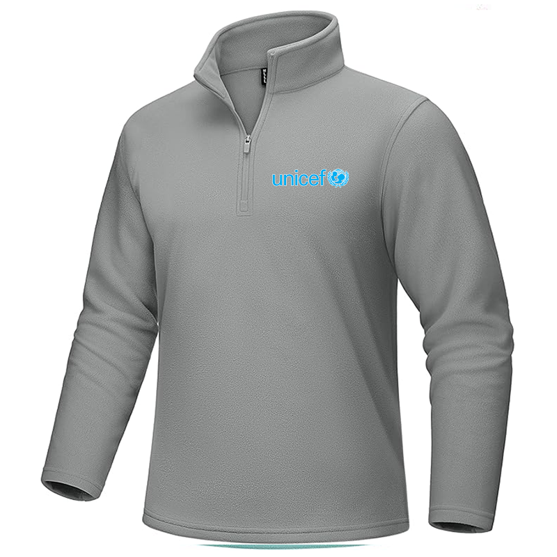 Men's UNICEF MAGCOMSEN Quarter-Zip Pullover Polar Fleece Sweatshirt Stand Collar Long Sleeve Shirt for Men Thermal Winter Fall