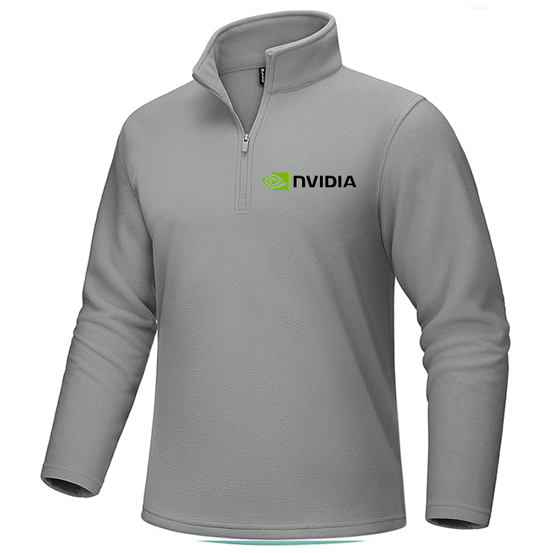 Men's NVIDIA MAGCOMSEN Quarter-Zip Pullover Polar Fleece Sweatshirt Stand Collar Long Sleeve Shirt for Men Thermal Winter Fall
