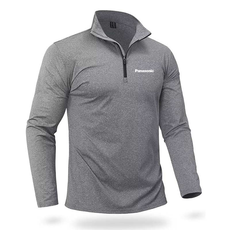 Men's Panasonic Quarter Zip Pullover Premium Fleece Lined Heather Long Sleeve Golf Shirts Midweight 1/4 Half Zip Sweatshirts