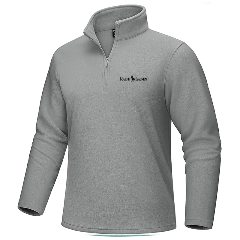 Men's Polo Ralph Lauren MAGCOMSEN Quarter-Zip Pullover Polar Fleece Sweatshirt Stand Collar Long Sleeve Shirt for Men Thermal Winter Fall
