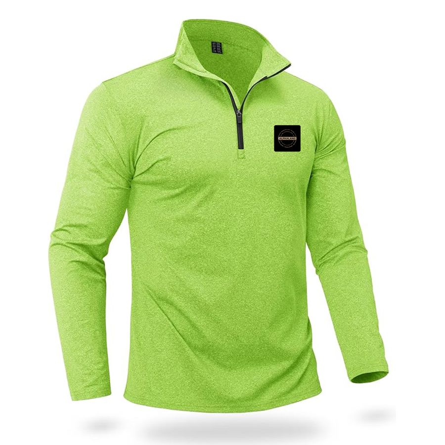 Men's Alphaland Quarter Zip Pullover Premium Fleece Lined Heather Long Sleeve Golf Shirts Midweight 1/4 Half Zip Sweatshirts