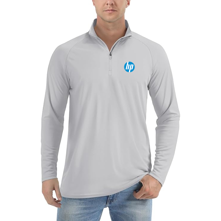 Men's hp Lightweight Quarter-Zip Athletic Shirt Long Sleeve Performance Wear