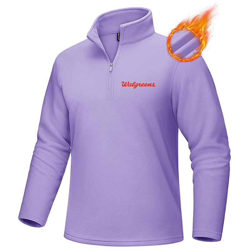 Men's Walgreens MAGCOMSEN Quarter-Zip Pullover Polar Fleece Sweatshirt Stand Collar Long Sleeve Shirt for Men Thermal Winter Fall