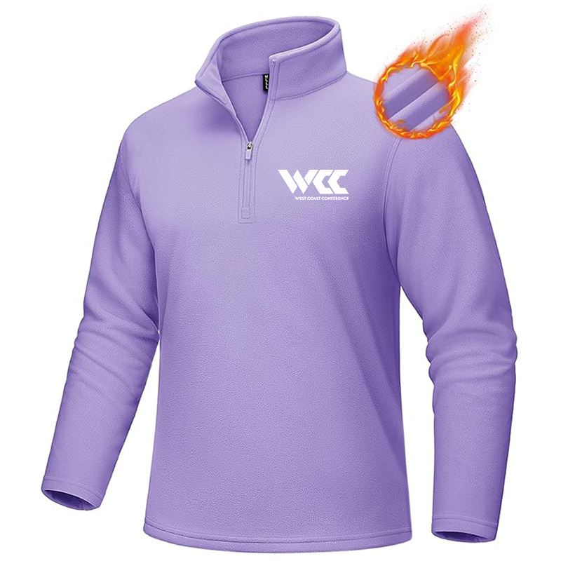 Men's West Coast Conference MAGCOMSEN Quarter-Zip Pullover Polar Fleece Sweatshirt Stand Collar Long Sleeve Shirt for Men Thermal Winter Fall