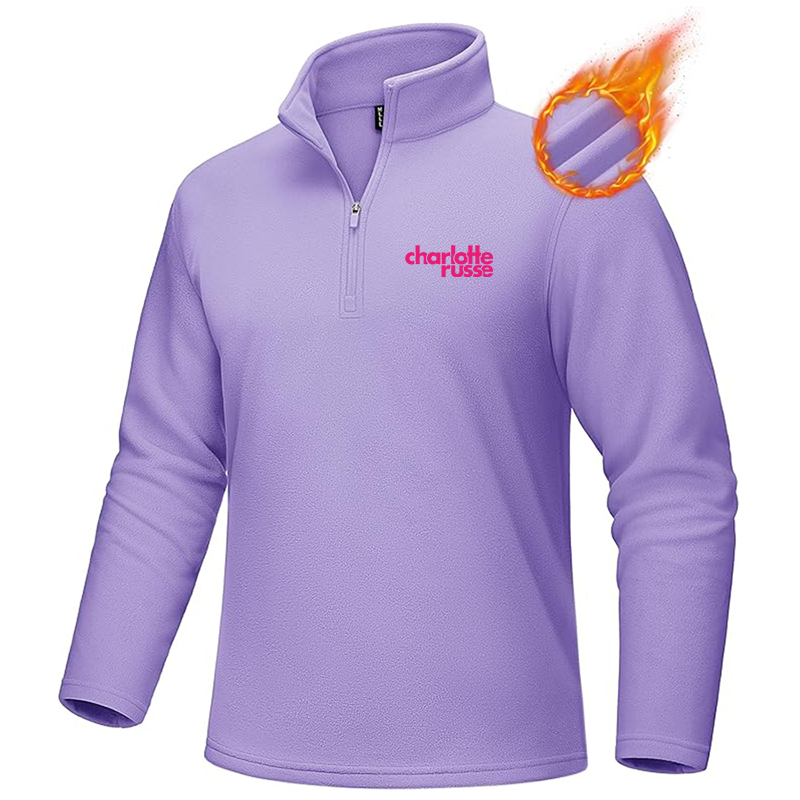 Men's Charlotte Russe MAGCOMSEN Quarter-Zip Pullover Polar Fleece Sweatshirt Stand Collar Long Sleeve Shirt for Men Thermal Winter Fall