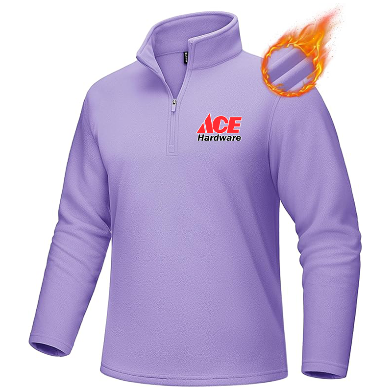 Men's Ace MAGCOMSEN Quarter-Zip Pullover Polar Fleece Sweatshirt Stand Collar Long Sleeve Shirt for Men Thermal Winter Fall