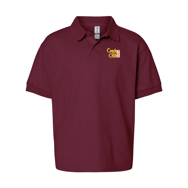 Youth's Candy Crush Gildan Dry Blend Jersey Polo