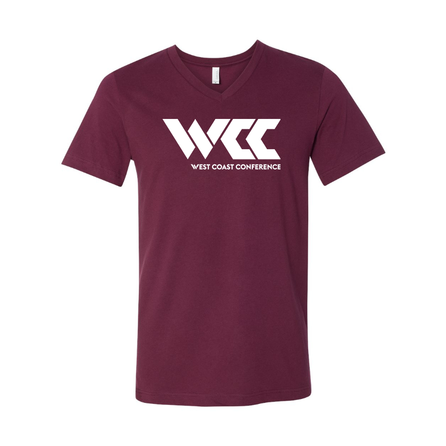 Men's West Coast Conference BELLA CANVAS Jersey V-Neck Tee