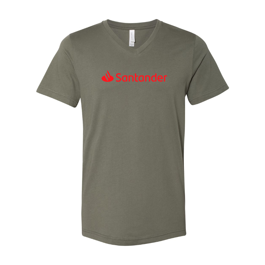 Men's Santander BELLA CANVAS Jersey V-Neck Tee