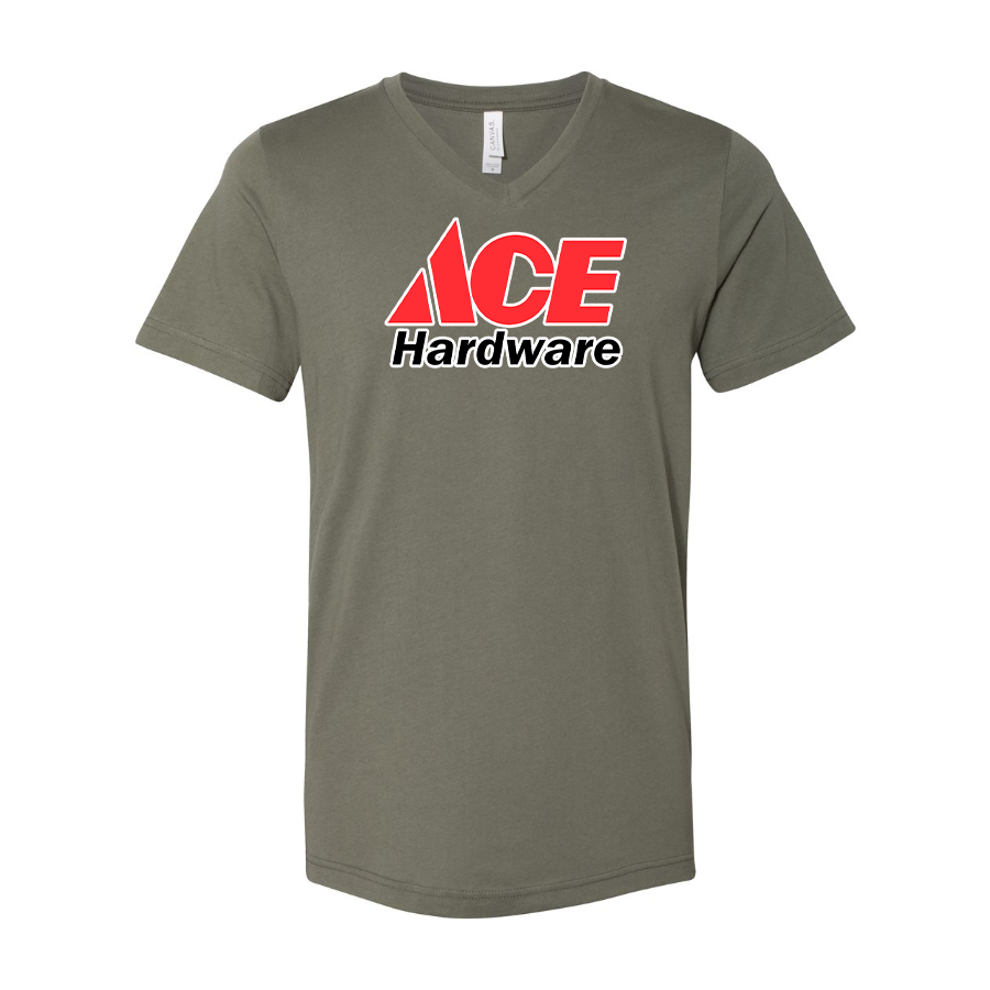 Men's Ace BELLA CANVAS Jersey V-Neck Tee
