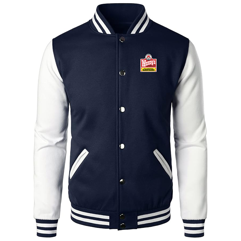 Men's Wendy's Varsity Baseball Jacket Cotton Blend Letterman Jackets
