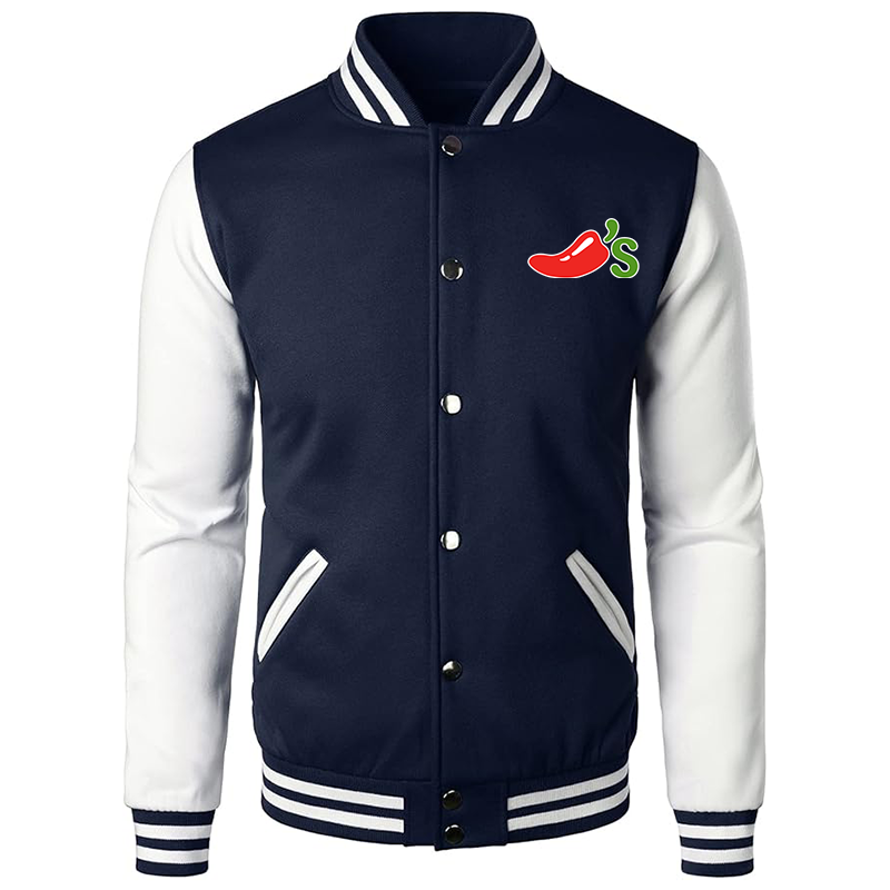 Men's Chilis Varsity Baseball Jacket Cotton Blend Letterman Jackets