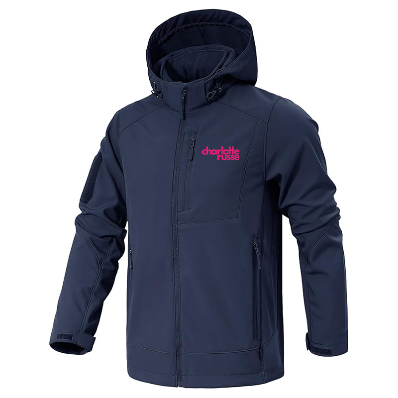 Men's Charlotte Russe Jacket Waterproof Hooded Coats Tactical Soft Shell Jackets