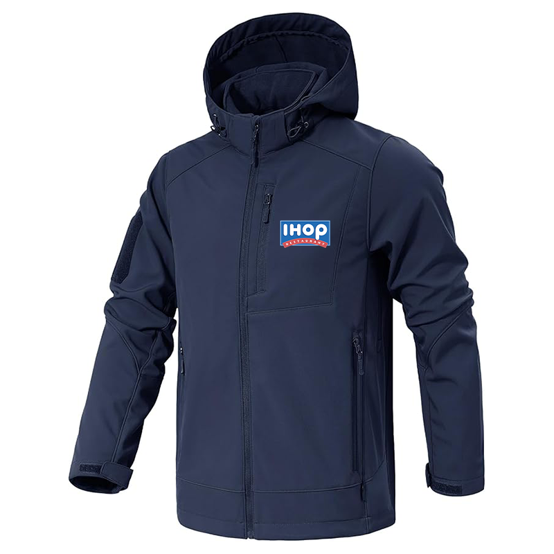 Men's ihop Jacket Waterproof Hooded Coats Tactical Soft Shell Jackets