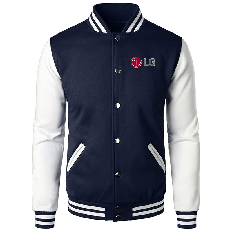 Men's LG Varsity Baseball Jacket Cotton Blend Letterman Jackets