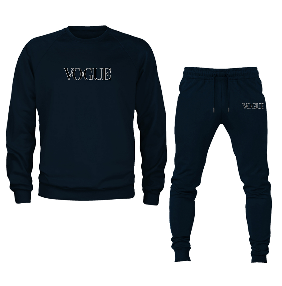 Men's Vogue Crewneck Sweatshirt Joggers Set