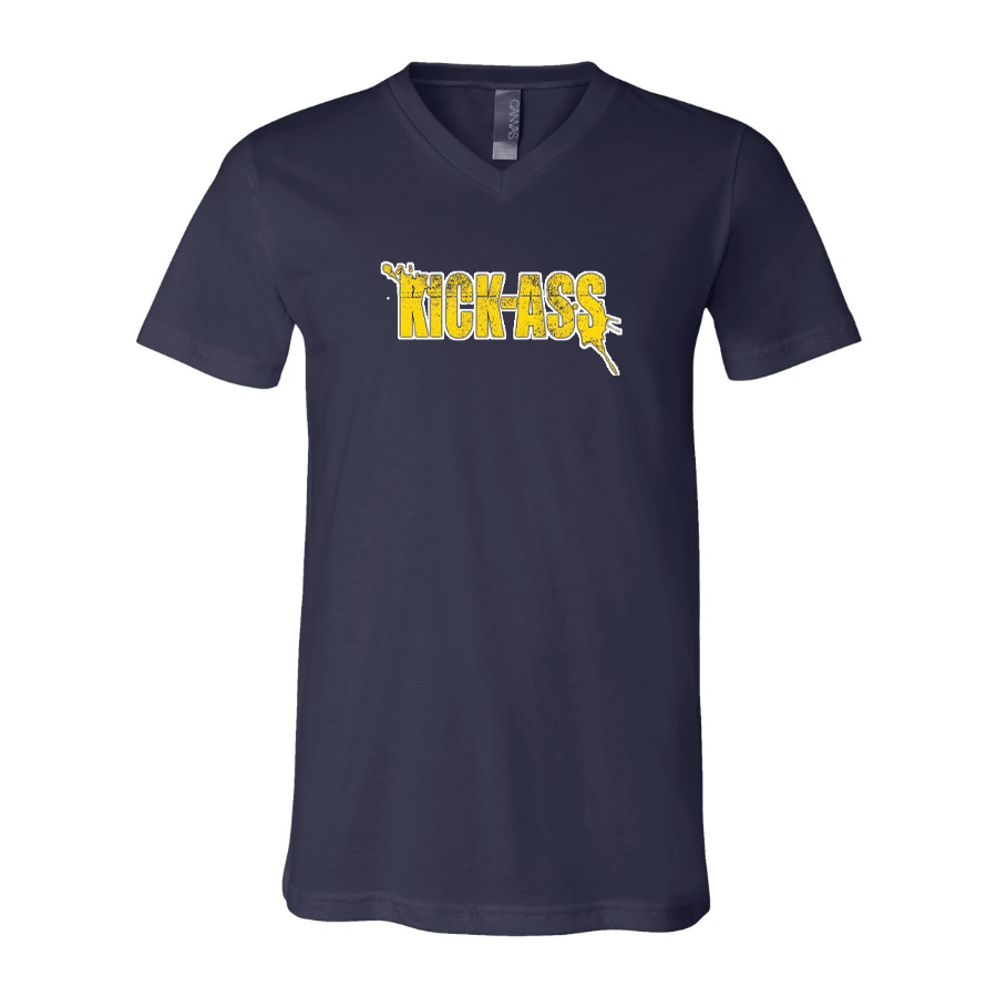 Men's Kick-Ass BELLA CANVAS Jersey V-Neck Tee