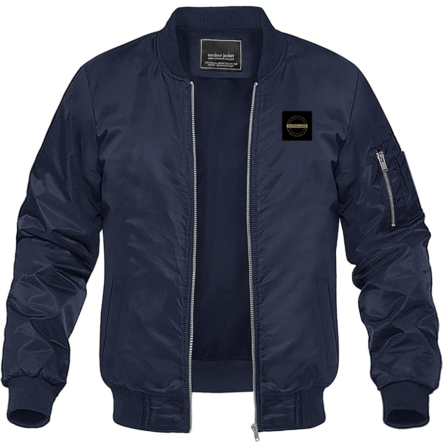 Men's Alphaland Lightweight Bomber Jacket Windbreaker Casual Fall Spring Outdoor Coat