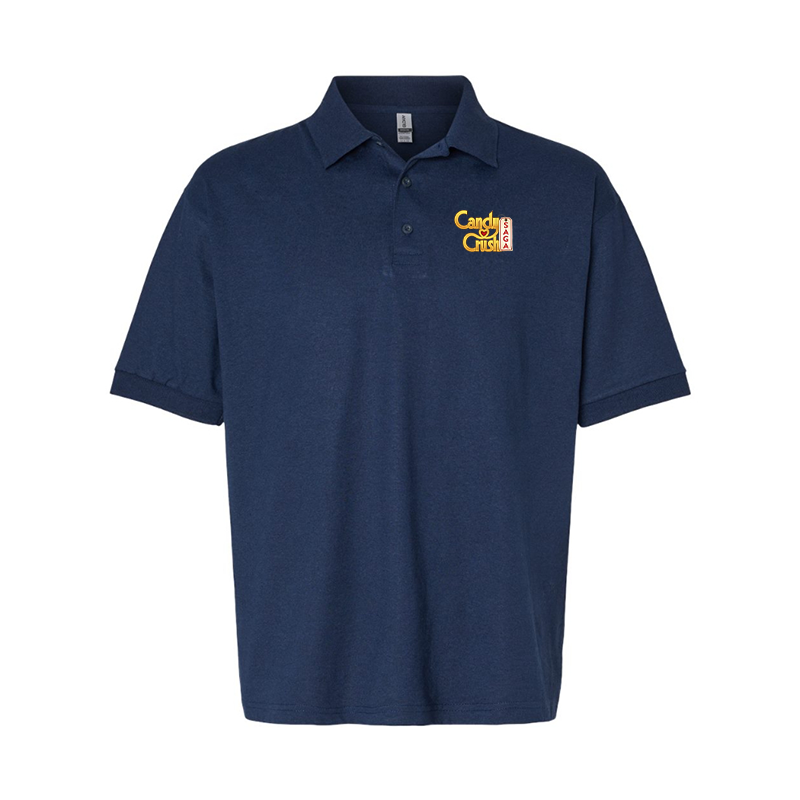 Men's Candy Crush Gildan Dry Blend Jersey Polo