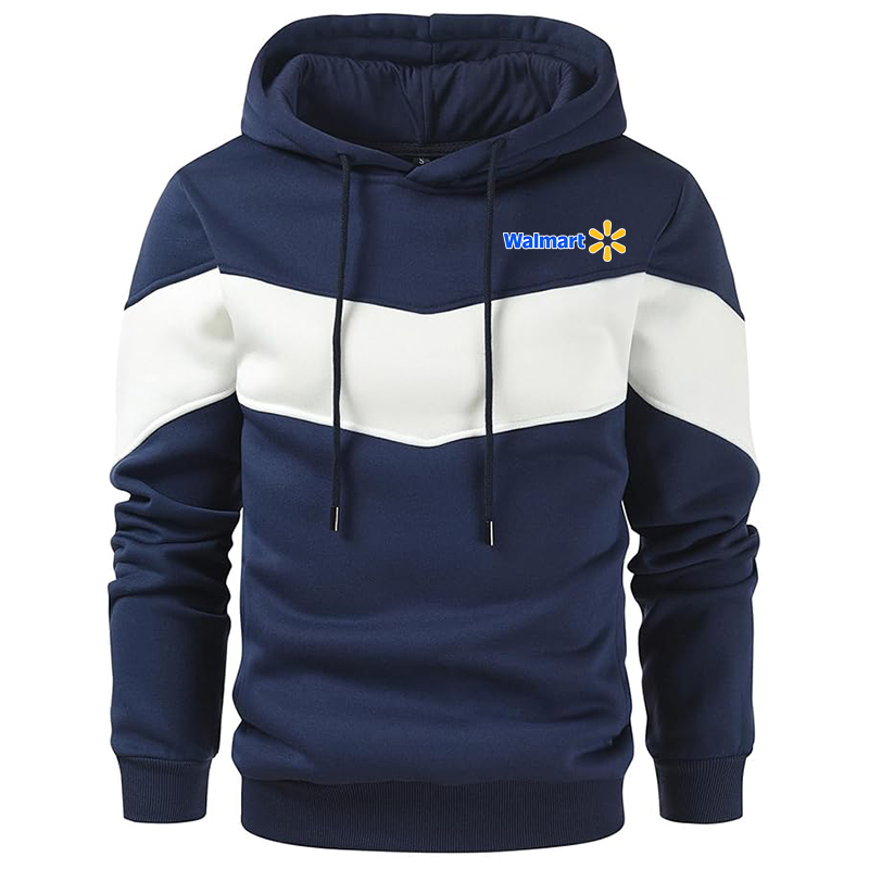Men's Walmart Gesean Novelty Color Block Pullover Fleece Hoodie Long Sleeve Casual Sweatshirt with Pocket
