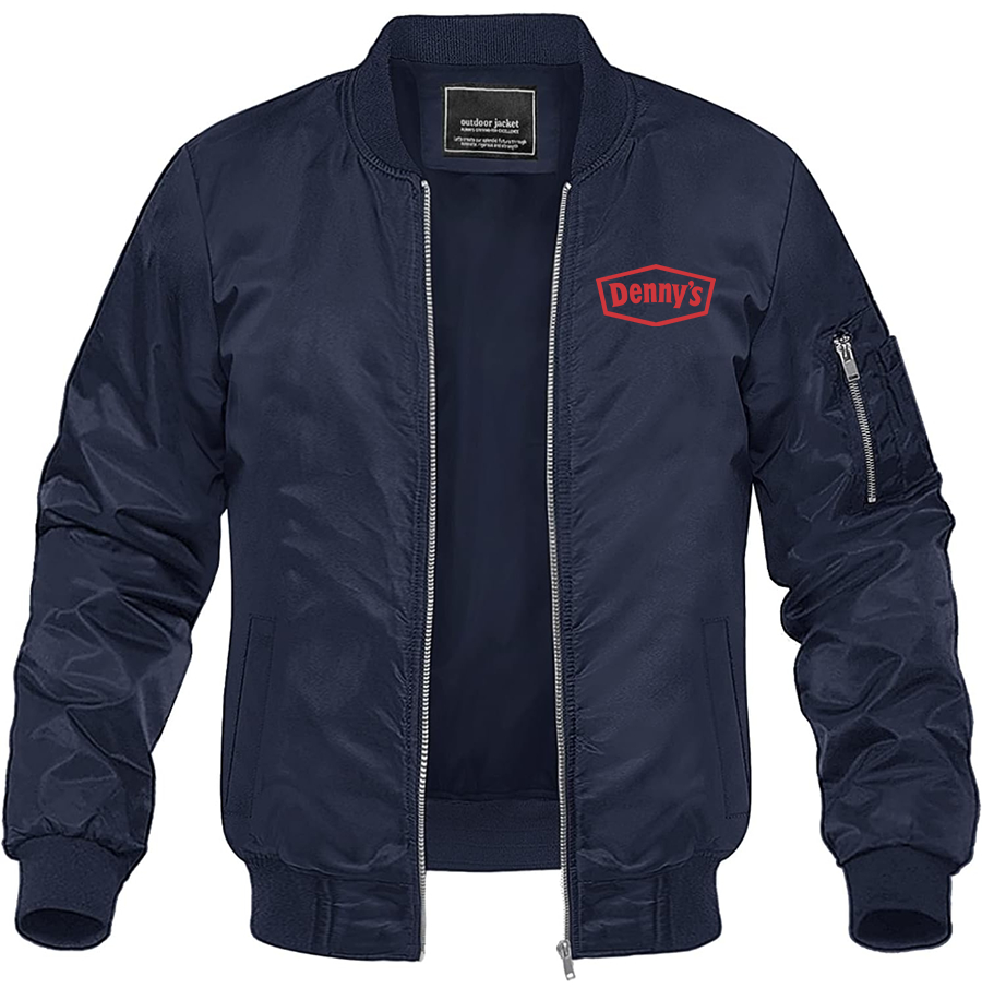 Men's Dennys Lightweight Bomber Jacket Windbreaker Casual Fall Spring Outdoor Coat