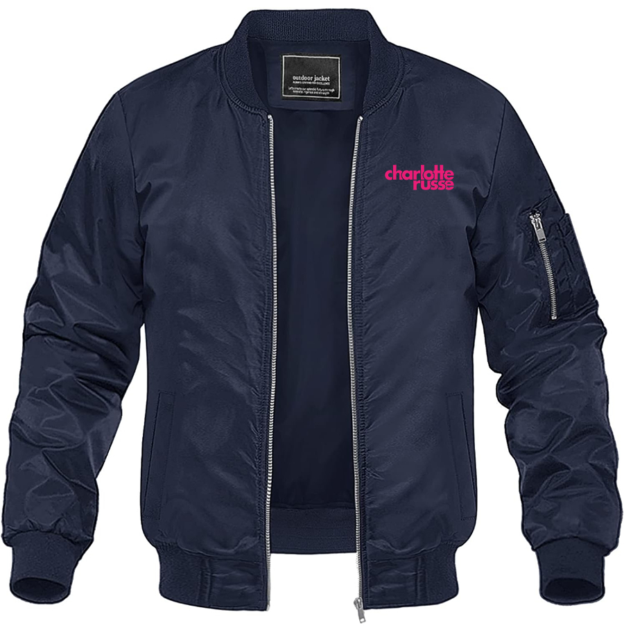 Men's Charlotte Russe Lightweight Bomber Jacket Windbreaker Casual Fall Spring Outdoor Coat