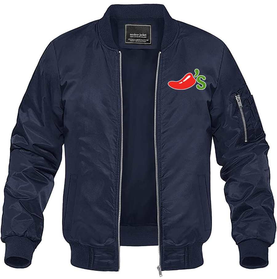 Men's Chilis Lightweight Bomber Jacket Windbreaker Casual Fall Spring Outdoor Coat