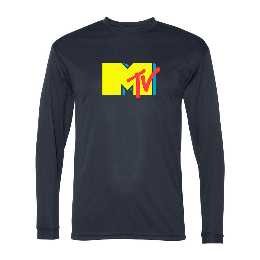 Men's M.T.V Polyester Long Sleeve T-Shirt