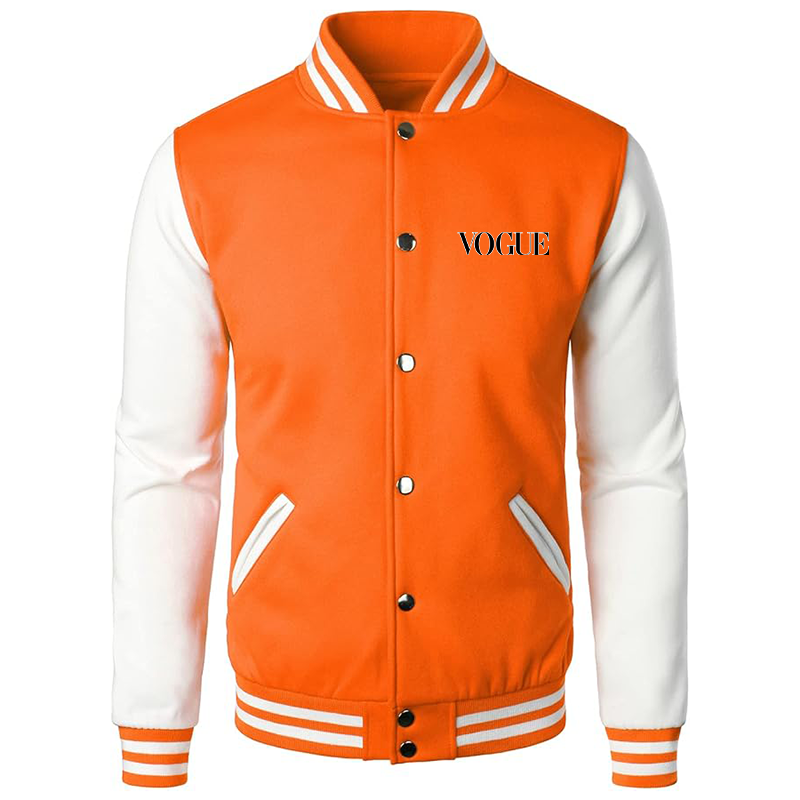 Men's Vogue Varsity Baseball Jacket Cotton Blend Letterman Jackets