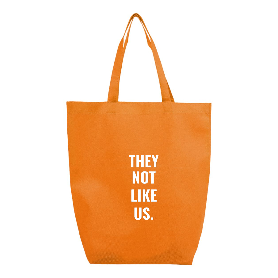 They not like us Q-Tees Non-Woven Gusset Bottom Tote