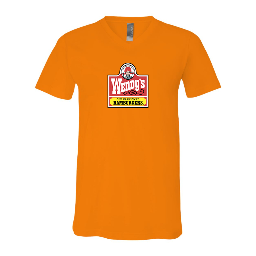Men's Wendy's BELLA CANVAS Jersey V-Neck Tee