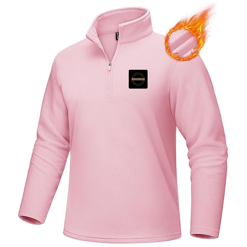 Men's Alphaland MAGCOMSEN Quarter-Zip Pullover Polar Fleece Sweatshirt Stand Collar Long Sleeve Shirt for Men Thermal Winter Fall