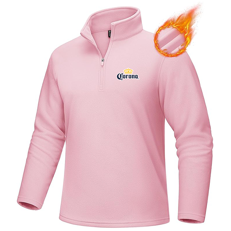 Men's Corona MAGCOMSEN Quarter-Zip Pullover Polar Fleece Sweatshirt Stand Collar Long Sleeve Shirt for Men Thermal Winter Fall