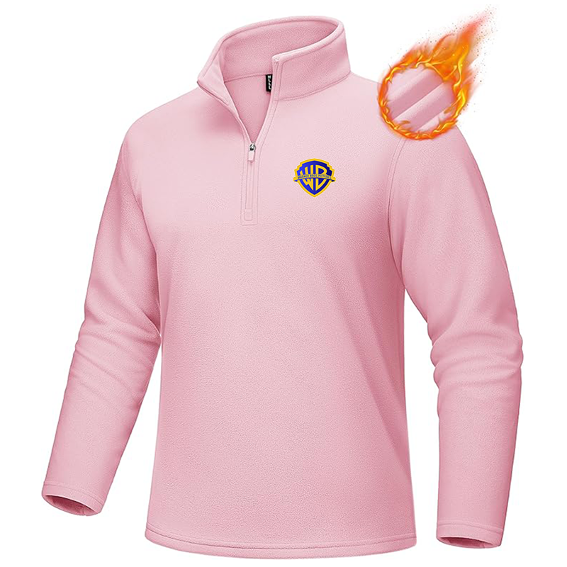 Men's Warner Bros MAGCOMSEN Quarter-Zip Pullover Polar Fleece Sweatshirt Stand Collar Long Sleeve Shirt for Men Thermal Winter Fall