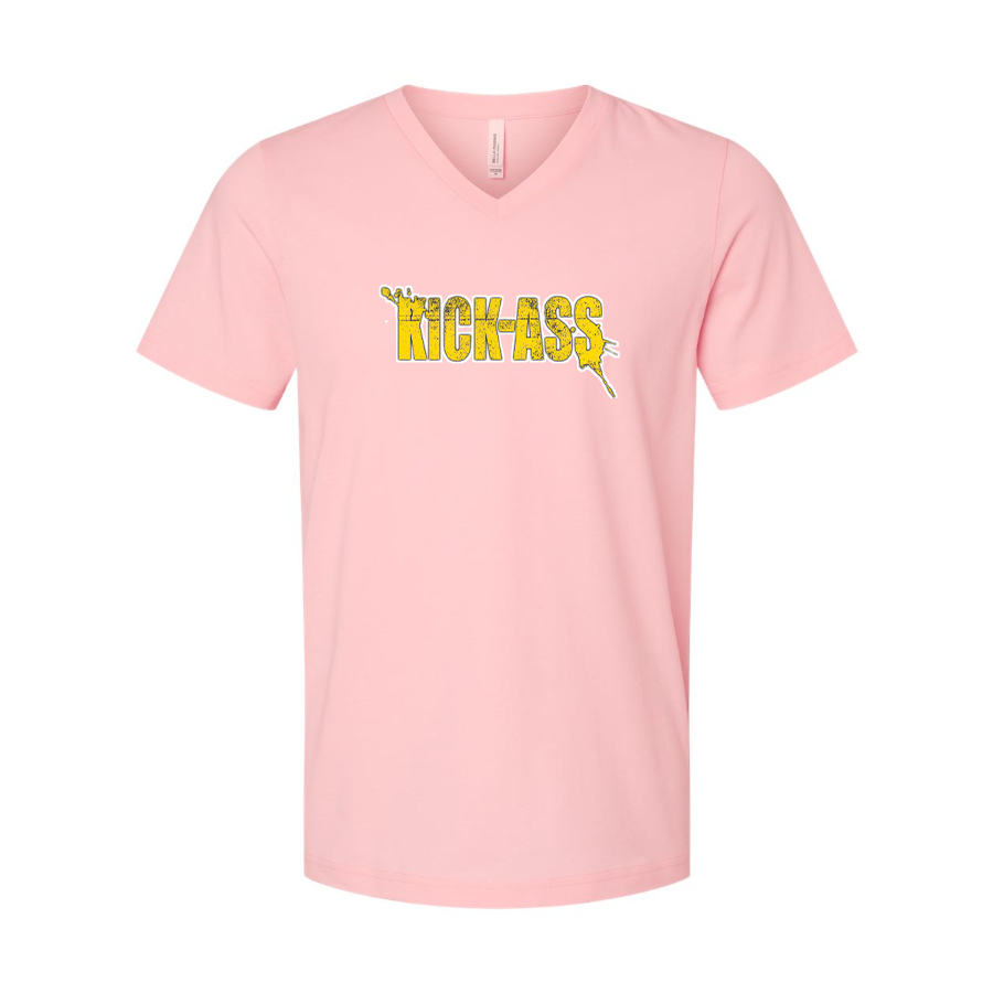 Men's Kick-Ass BELLA CANVAS Jersey V-Neck Tee