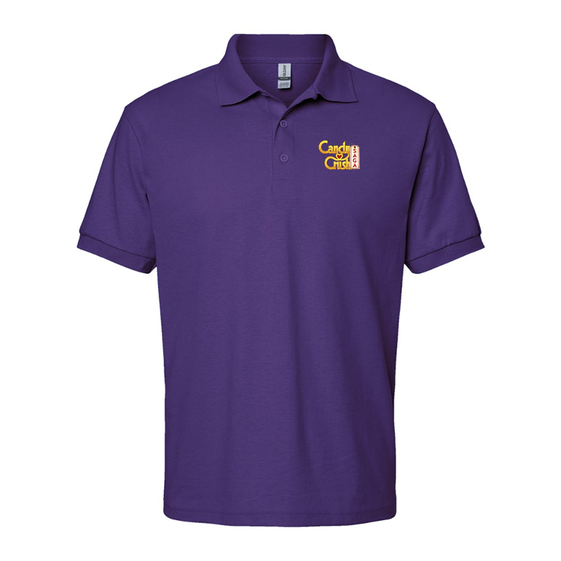 Men's Candy Crush Gildan Dry Blend Jersey Polo