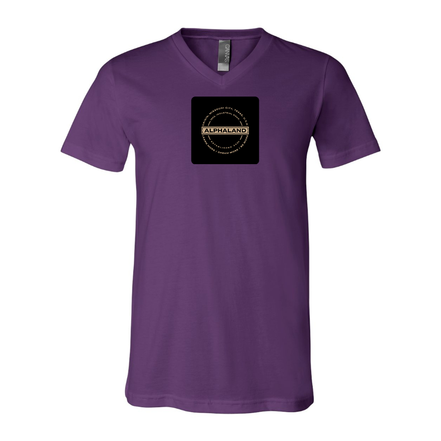 Men's Alphaland BELLA CANVAS Jersey V-Neck Tee