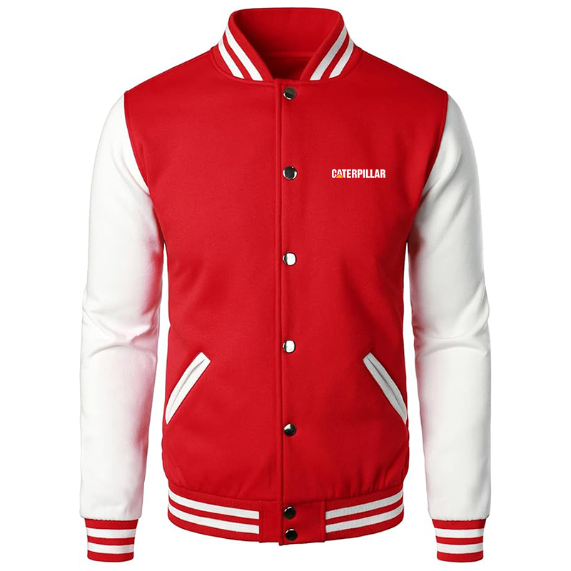 Men's Caterpillar Varsity Baseball Jacket Cotton Blend Letterman Jackets