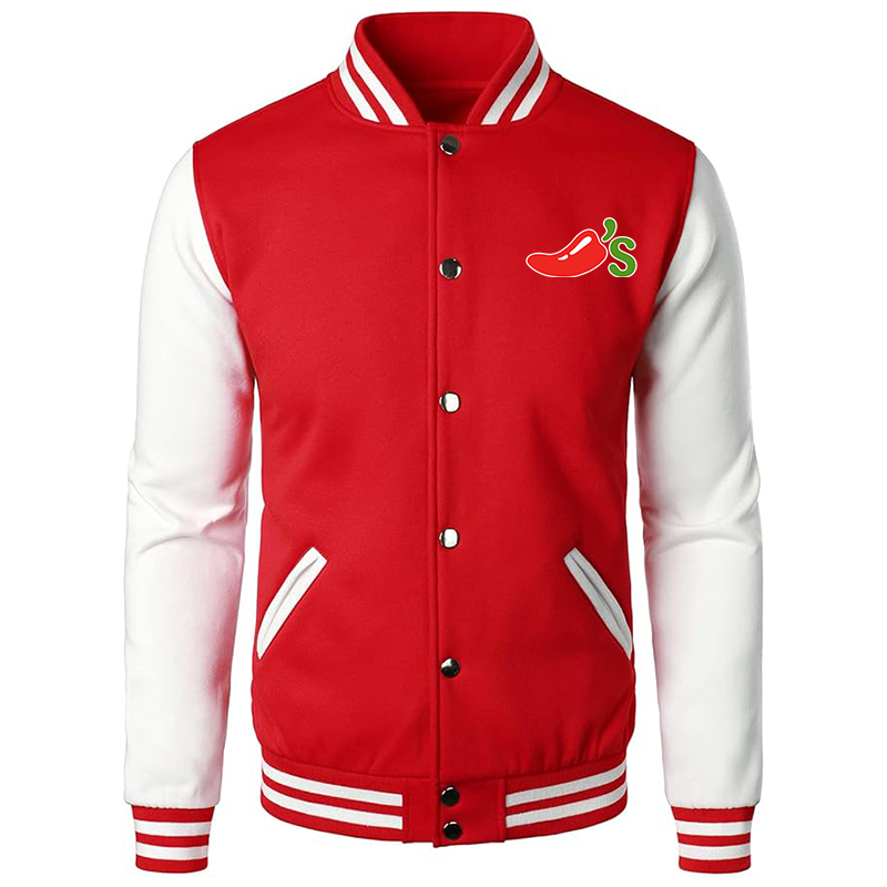 Men's Chilis Varsity Baseball Jacket Cotton Blend Letterman Jackets