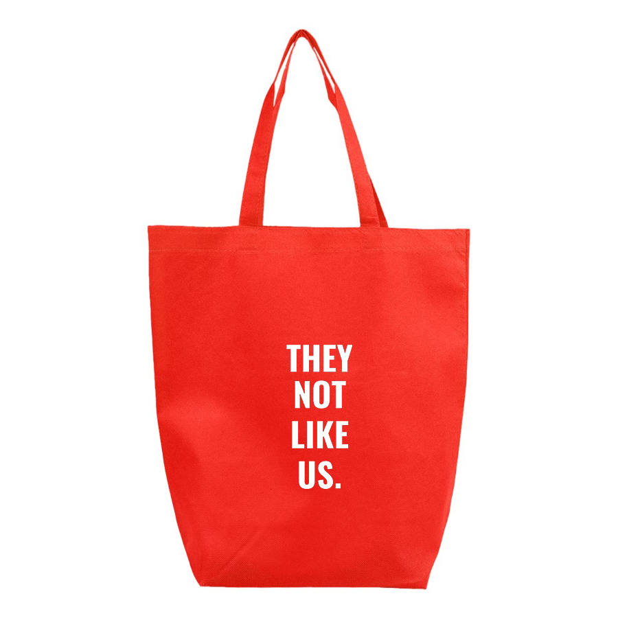 They not like us Q-Tees Non-Woven Gusset Bottom Tote